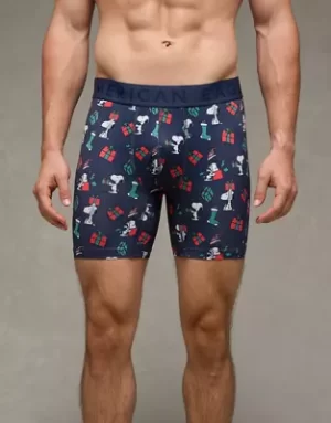 AEO Men's Snoopy Christmas 6" Flex Boxer Brief