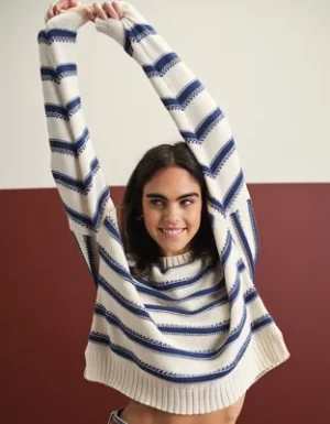 AE Striped Crew Neck Sweater