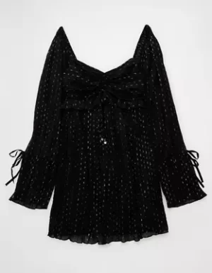 AE Long Sleeve Babydoll Mini Dress