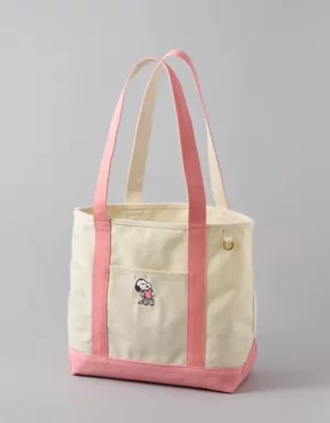 AE Snoopy Valentine's Day Canvas Tote Bag