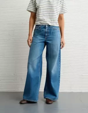 AE Dreamy Drape Strigid Low-Rise Ultra Wide-Leg Jean