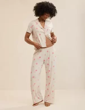 Aerie Real Soft? Ruffle Trouser PJ Pant