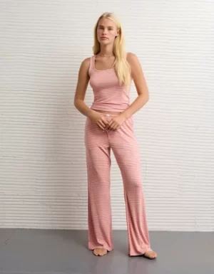 AE Plush Striped PJ Set