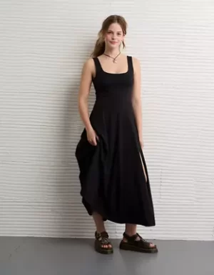 AE Scoop Neck Midi Dress