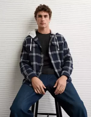 AE Hooded Flannel Shirt