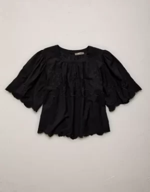 AE77 Embroidered Voile T-Shirt