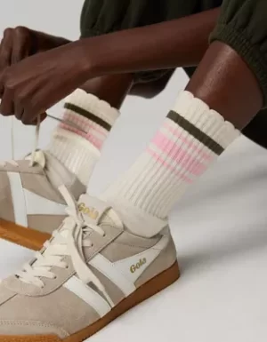 OFFLINE By Aerie Scalloped Crew Socks
