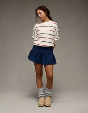 AE High-Waisted Pleated Mini Skirt