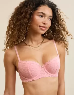 Show Off Vintage Lace Lightly Lined Balconette Bra